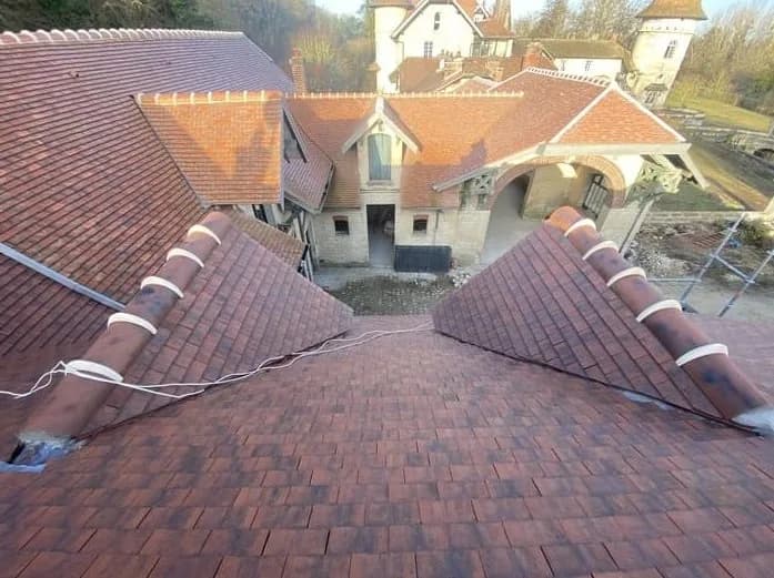 Toiture tuiles après rénovation Beaumont-sur-Oise 95260